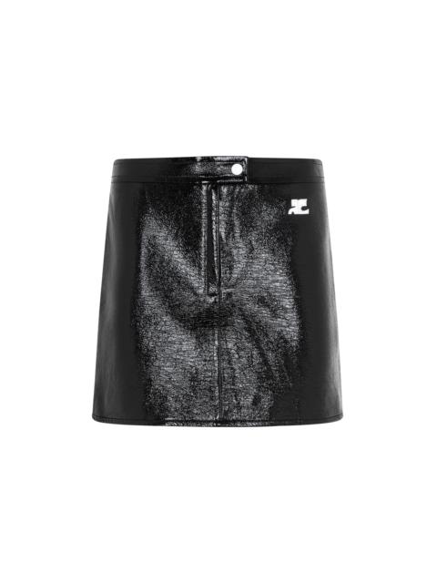courrèges Courreges Vinyl Mini Skirt Women