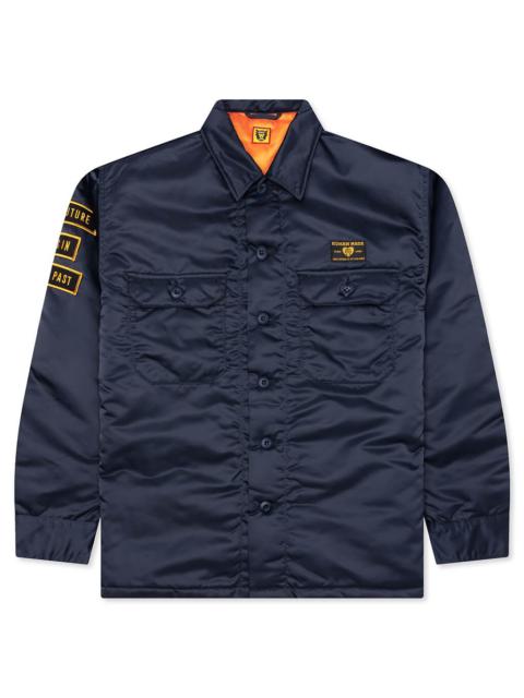 Human Made PADDED CPO SHIRT - NAVY
