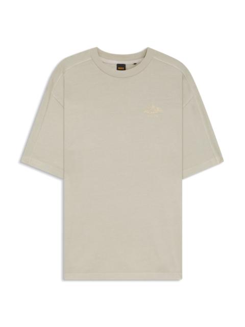 BOSS COTTON-JERSEY T-SHIRT WITH LOGO DETAIL