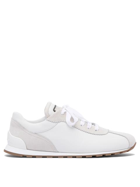 Brunello Cucinelli Brunello Cucinelli Women Suede And Calf Leather "Runners" Sneaker With Jewel