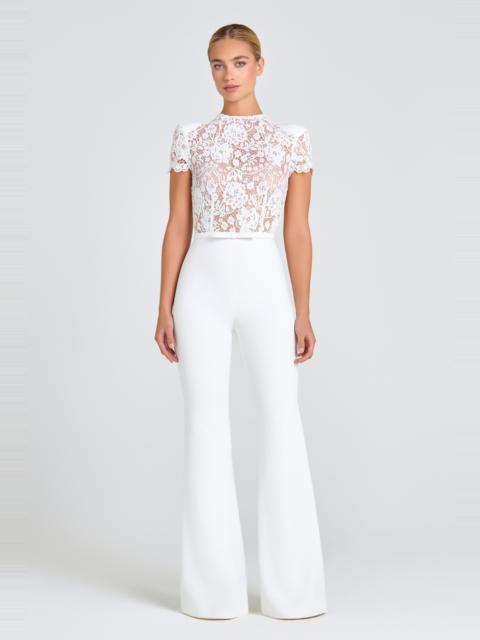 NADINE MERABI Hattie White Jumpsuit