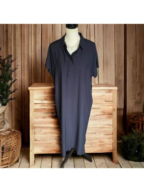 Other Designers Chico's - Chico’s Navy Blue Midi Dress size 1 M 6 8 Orig. $99