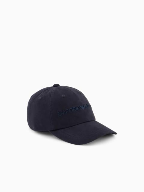 EMPORIO ARMANI BASEBALL CAP WITH EMPORIO ARMANI EMBROIDERY