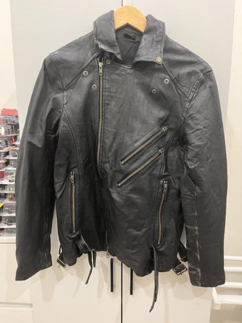 Other Designers Le Grande Bleu (L.G.B.) - Jackrose Japanese Brand Sheepskin Leather Biker Jacket