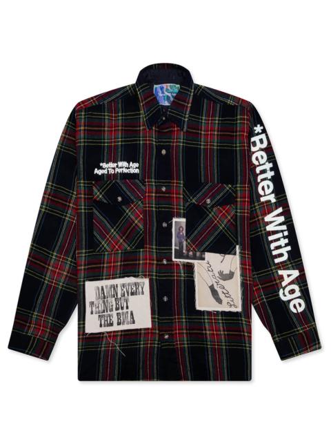 *Better With Age MUIR REPAIR FLANNEL SHIRT - MULTI