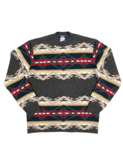 Junya Watanabe MAN Junya Watanabe Men Intarsia-Knit Jumper From Junya Watanabe Man Featuring Charcoal Grey, Multicolour