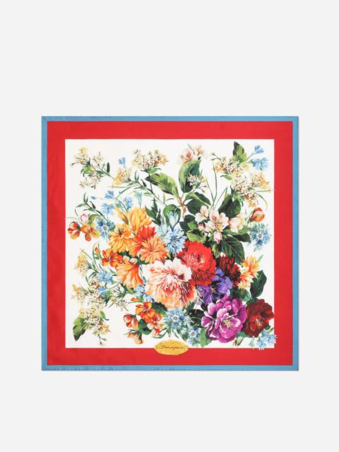 70x70 silk twill foulard