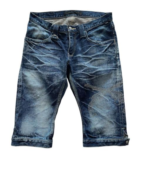 Other Designers Japanese Brand - Vintage Love and peace japanese short pant