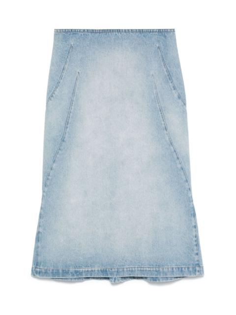 Dries Van Noten Denim midi skirt