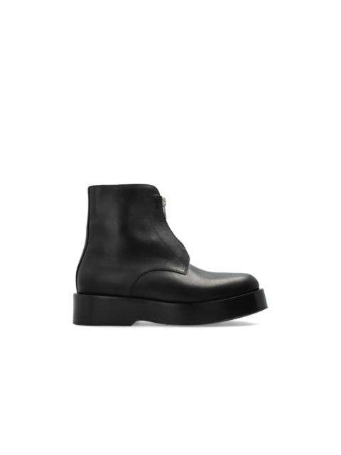 Bottega Veneta BOTTEGA VENETA Torino Black Leather Ankle Boots New & Authen