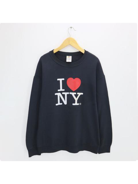 Other Designers Vintage - I Love NY New York Fruit Of The Loom Sweatshirt