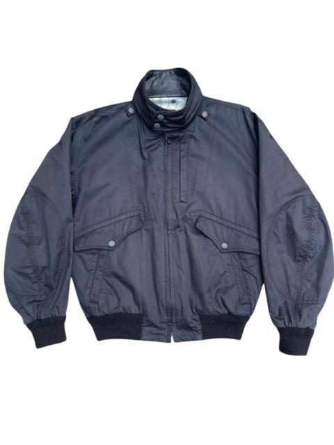 Other Designers Vintage Bill Blass New York Bomber Jacket Leather Collar