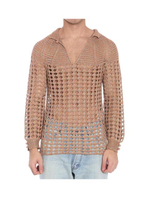 Valentino Perforated Knit Shirt