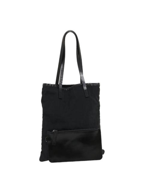 FENDI FENDI Zucca Canvas Hand Bag Black