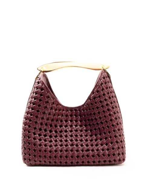 Elleme Boomerang Woven Leather Burgundy