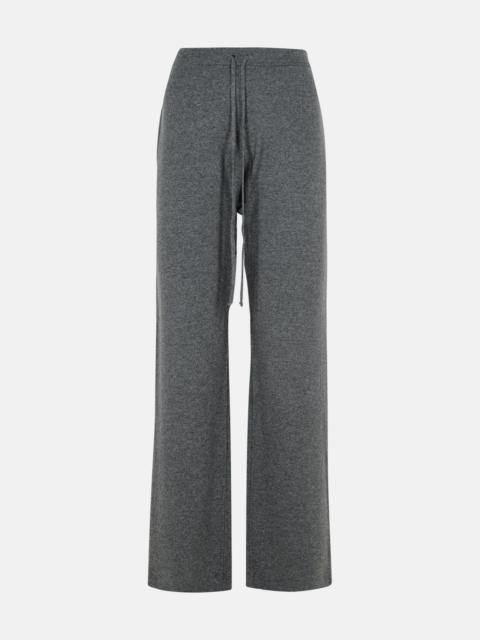 GREY WOOL BLEND JOGGERS