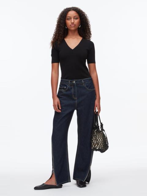 3.1 Phillip Lim Curve Denim Pant with Zip