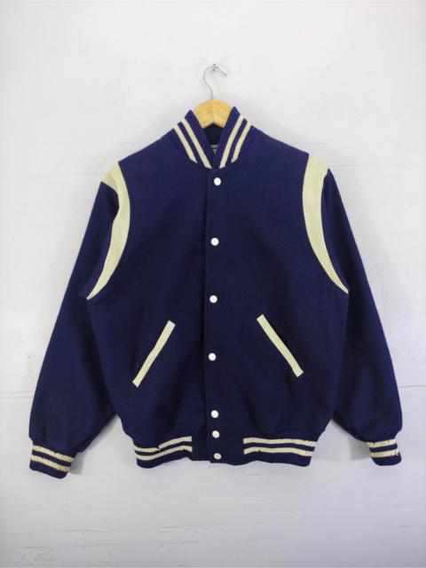 Other Designers Vintage Chuo Sports Varsity Wool Jacket Snap Button