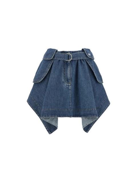 Loewe LOEWE Blue Cargo Skirt New & Authentic (Women's size:FR 34;)