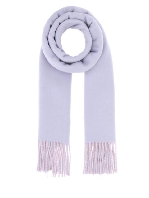 Burberry Lilac cashmere reversible scarf