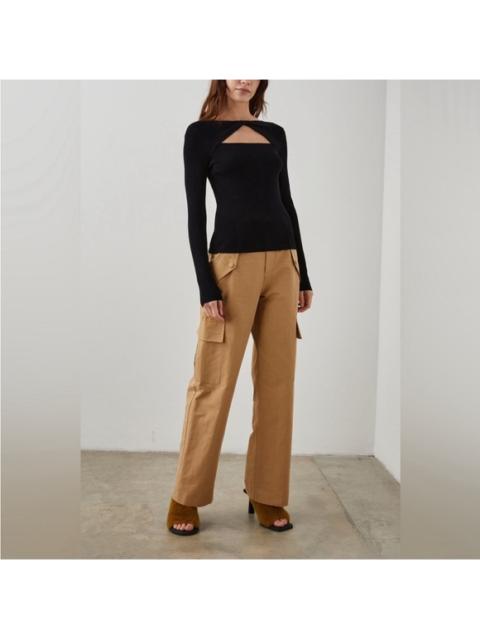 Other Designers NWT Rails Daley Cotton & Linen Cargo Pants In‎ Camel size 8 $258