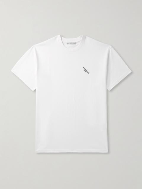 Givenchy Logo-Embroidered Cotton-Jersey T-Shirt White
