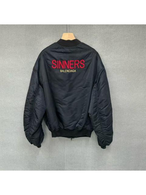 BALENCIAGA Balenciaga Sinners Embroidered Pilot Jacket