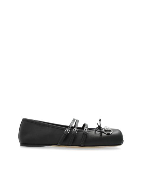 Horsebit ballerina shoes