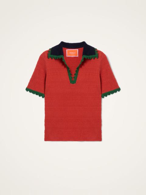 La DoubleJ Picket Polo Top