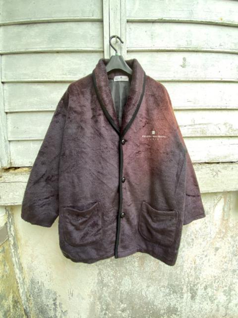 Other Designers Vintage - Nicely Sun Faded Pierre Balmain Faux Hairy Fur Duffle Coat
