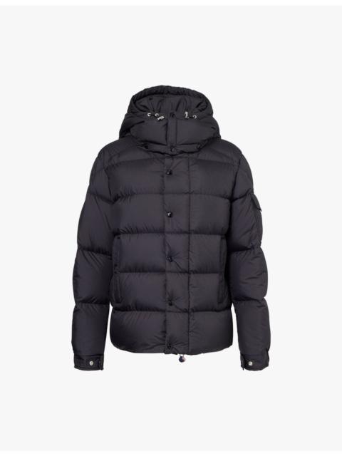 Moncler Maya 70 brand-patch regular-fit shell coat