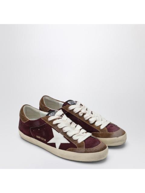 Golden Goose Golden Goose Bordeaux/White/Brown Super Star Sneaker Men
