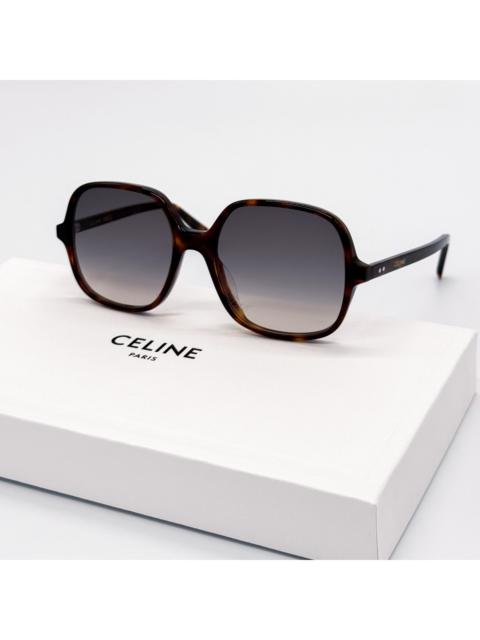 CELINE NEW CELINE CL40244U 52F WOMEN HAVANA SUNGLASSES