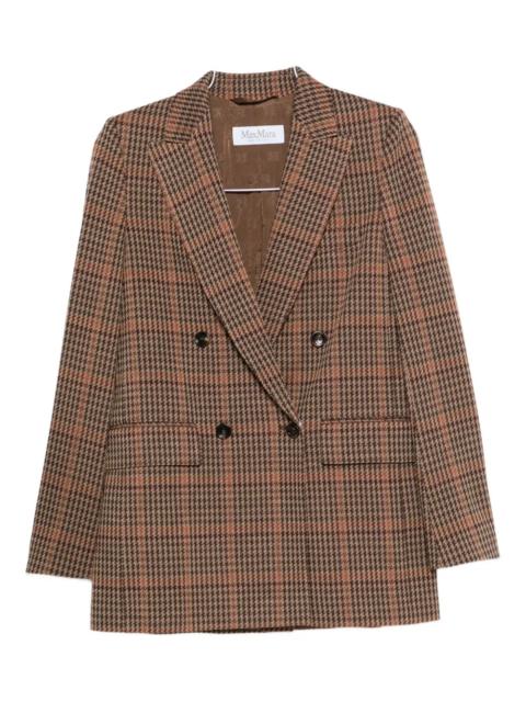 Max Mara Max Mara Women Double-Breasted Checked Jacket