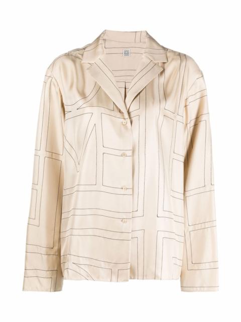 TOTEME Silk pajama shirt