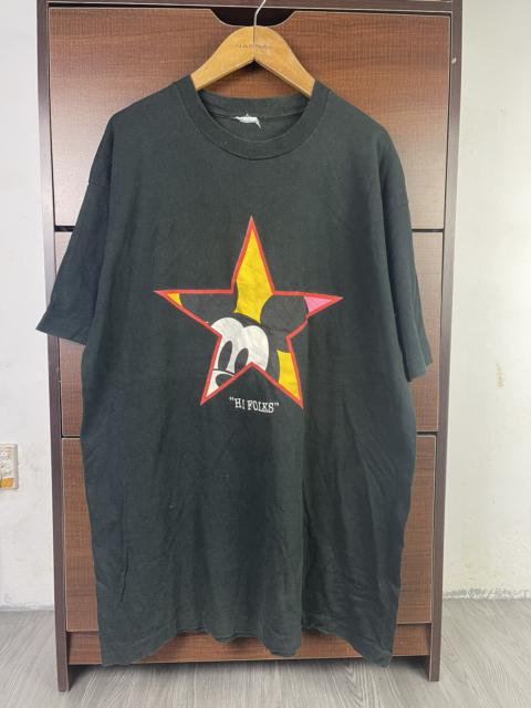 Other Designers Vintage - Vintage Disney Mickey ‘Hi Folks’ one star shirt