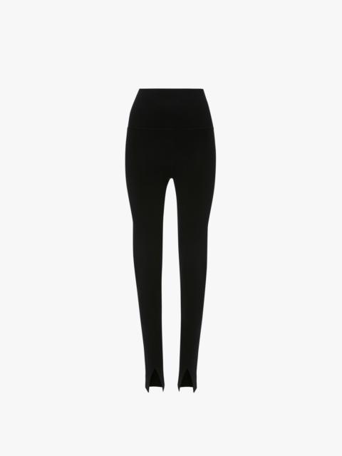 Victoria Beckham VB Body Split Front Leggings In Black