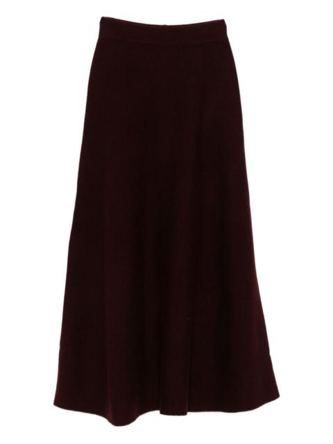 Max Mara Flared wool and cachemire skirt
