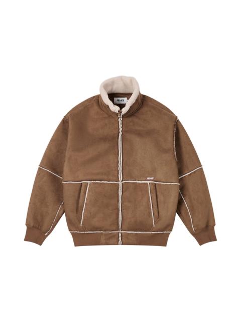 PALACE Palace Sherpa Faux Suede Funnel Caked Brown