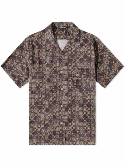 Acne Studios Acne Studio Brown Printed Button Up Shirt