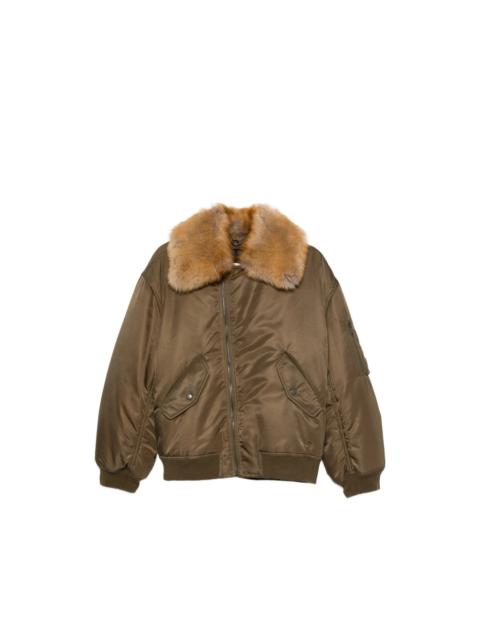 SAINT LAURENT Saint Laurent Green Jackets - Puffer Jackets Women