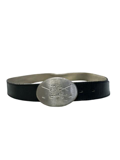 Burberry BURBERRY GOLF BIG BUCKLE LEATHER BELT