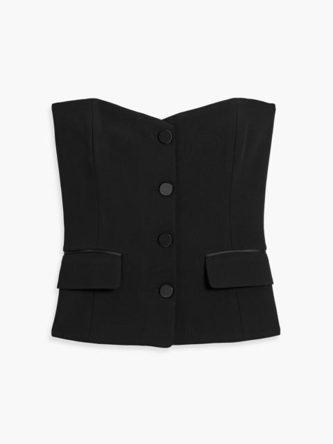 VERONICA BEARD Arlette strapless crepe bustier top