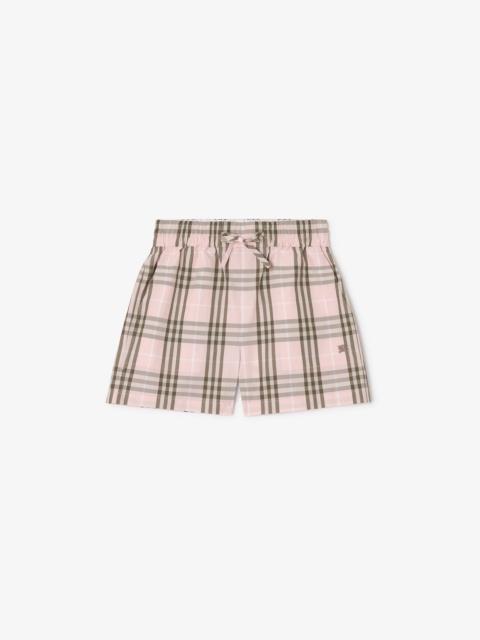 Burberry Burberry Check Cotton Shorts