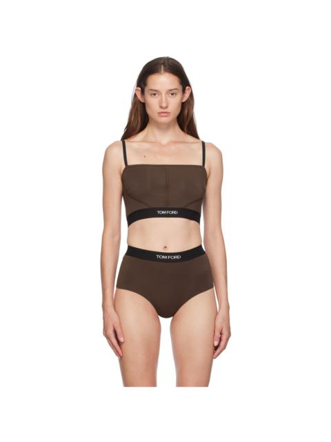 TOM FORD Brown Modal Signature Camisole