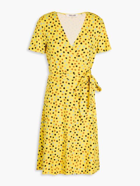 DIANE VON FURSTENBERG Palmina printed jersey mini wrap dress
