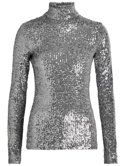 rabanne Rabanne Sequin-embellished Mesh top