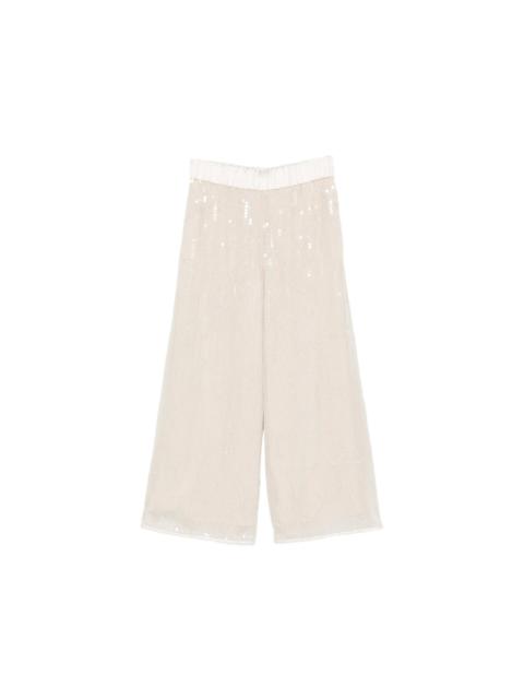 PESERICO Peserico Neutrals Trousers - Palazzo Pants Women