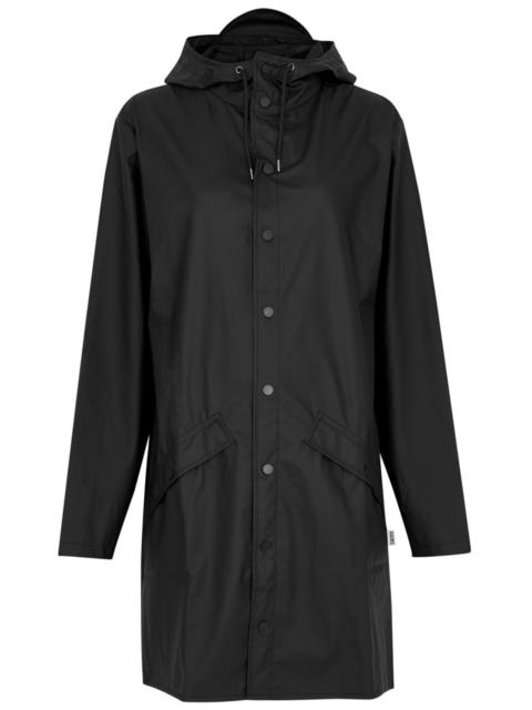 RAINS Hooded rubberised jacket