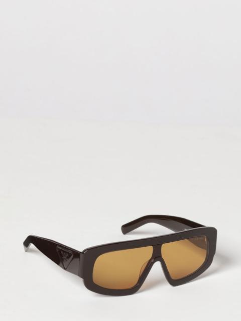 Prada Prada Women Prada Acetate Shield Sunglasses With Colored Lenses